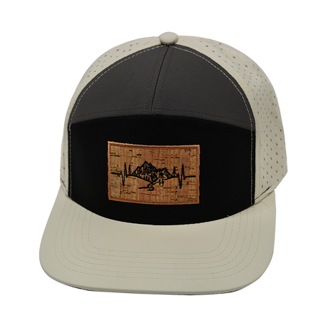 Mountains - 7 Panel - Cream / Black / Charcoal (Unisex)