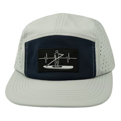 Paddle Board - 5 Panel - Sporty - Unstructured - Gray / Navy (Unisex)