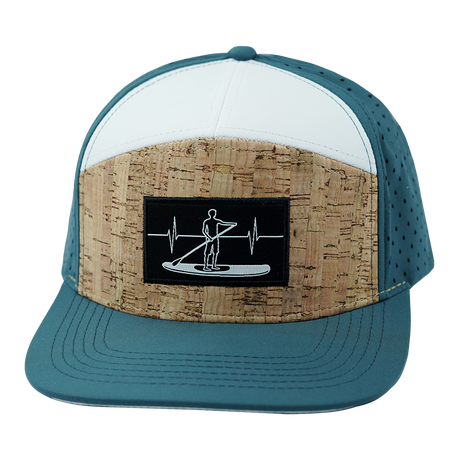 Paddle Board - 7 Panel - Cork - Dark Teal / White (Unisex)