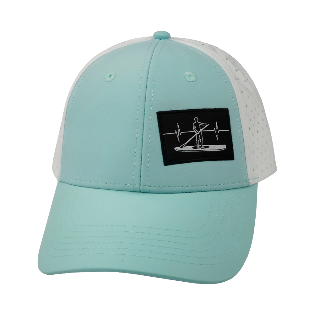 Paddle Board - 6 Panel - Shallow Fit - Pony Tail - Mint / White (Unisex)