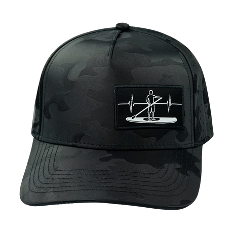 Paddle Board - 5 Panel - Structured - Black Camo (Unisex)