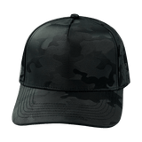 Blank - 5 Panel - Structured - Black Camo (Unisex)