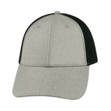 Blank - 6 Panel - Shallow Fit - Pony Tail - Tan / Black (Unisex)