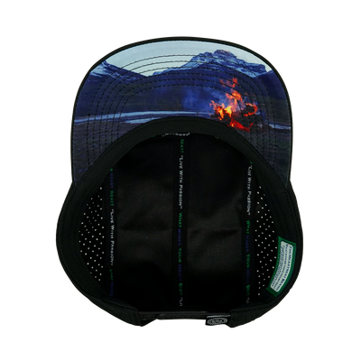 Camping - 5 Panel - Sporty - Unstructured - Black / Green Camo - Laser Mesh(Unisex)