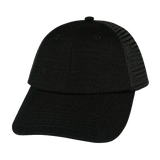 Blank - 6 Panel - Shallow Fit - Unstructured - Black Hemp / Black (Unisex)