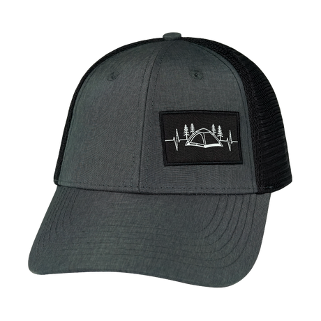 Camping - 6 Panel - Shallow Fit - Slate Gray / Black (Unisex)