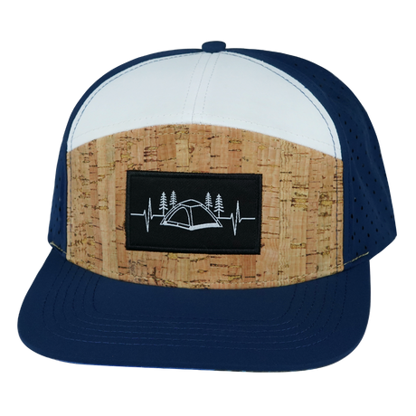 Camping - 7 Panel - Cork - Navy / White (Unisex)