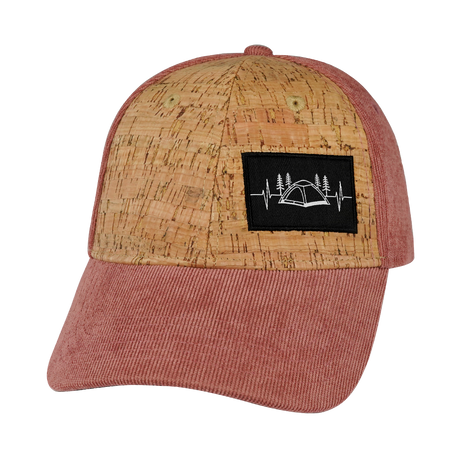 Camping - 6 Panel - Shallow Fit - Cork - Corduroy - Peach (Unisex)