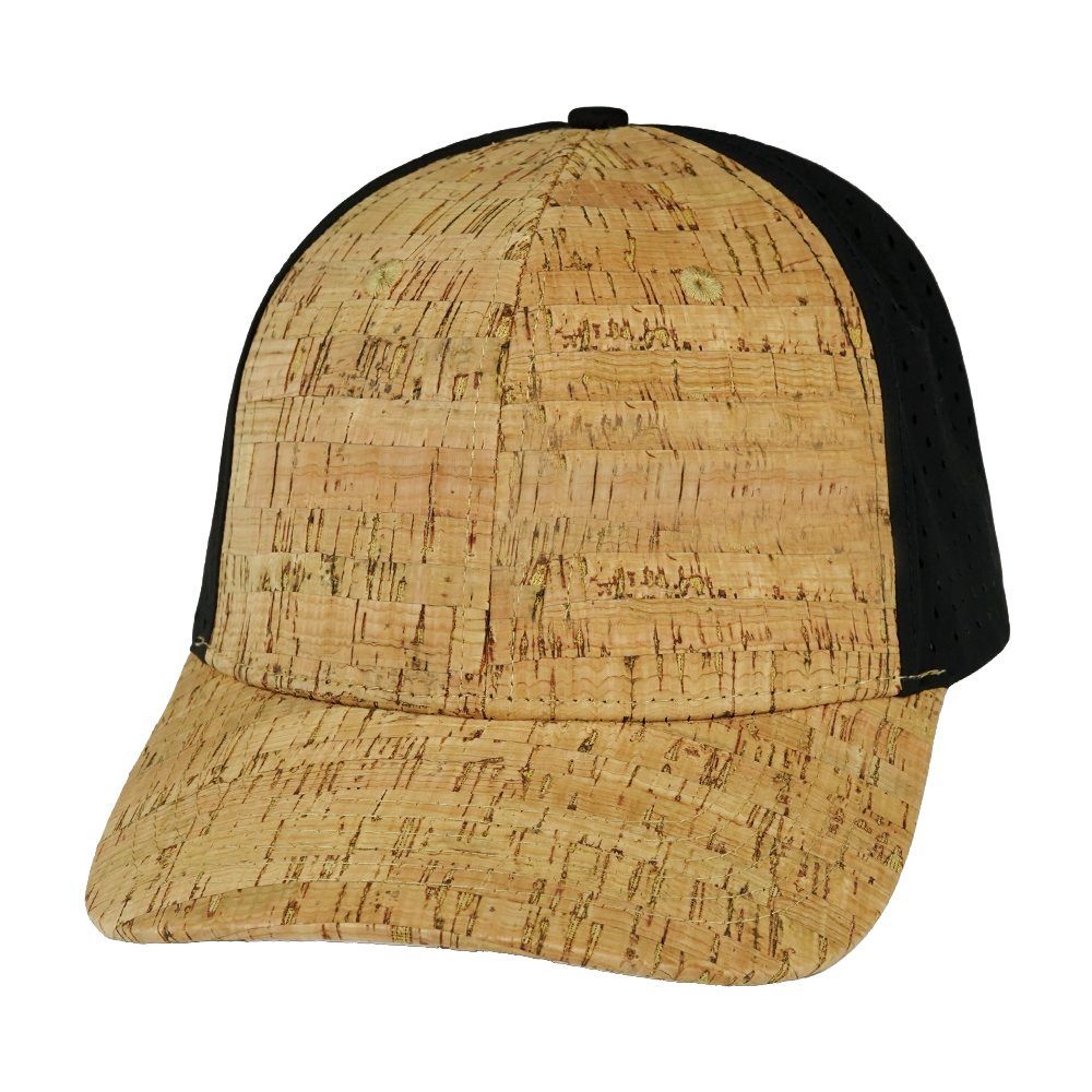 Blank - 6 Panel - Cork - Sheer Black (Unisex)