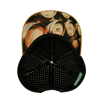 Wine - 6 Panel - Cork - Black - Laser Mesh (Unisex)