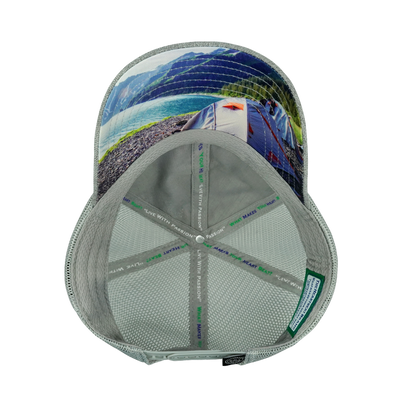 Camping - 6 Panel - Shallow Fit - Unstructured - Heather Gray / Gray  - Soft Trucker Mesh (Unisex)