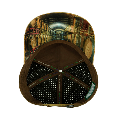 Wine - 5 Panel - Structured - Cork - Brown - Laser Mesh (Unisex)