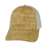 Blank - 5 Panel - Structured - Cork - Gray (Unisex) - Laser Mesh