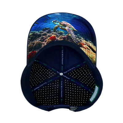 Beach - 6 Panel - Cork - Dark Blue - Laser Mesh (Unisex)