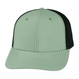 Blank - 6 Panel - Sage Green / Black (Unisex) - Laser Mesh