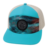 THB - 7 Panel - Desert Sky - Neon Green Blue / Cream (Unisex)