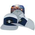 Dog - 7 Panel - Gray / Navy / White - Laser Mesh (Unisex)