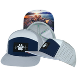 Dog - 7 Panel - Gray / Navy / White - Laser Mesh (Unisex)