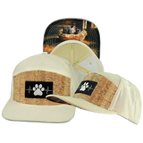 Dog - 7 Panel - Corduroy - Cork - Cream - Fabric Back (Unisex)