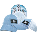Dog - 6 Panel - Shallow Fit - Pony Tail - Light Blue / White - Laser Mesh (Unisex)