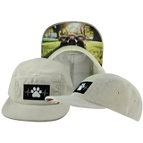 Dog - 5 Panel - Unstructured - Corduroy - Sand - Fabric Back (Unisex)