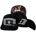 Dog - 5 Panel - Unstructured - Corduroy - Black / Gray - Fabric Back (Unisex)