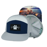 Dog - 7 Panel - Gray / Navy / White - Laser Mesh (Unisex)