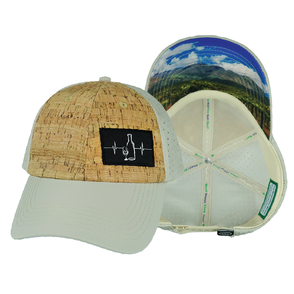 Wine - 6 Panel - Unstructured - Cork - Gray (Unisex)