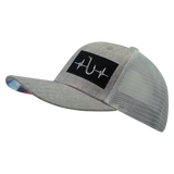 Fishing - 6 Panel - Heather Gray / Gray - Trucker Mesh (Unisex)