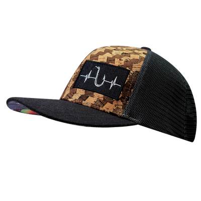 Fishing - 6 Panel - Cork - Charcoal Gray - Trucker Mesh (Unisex)