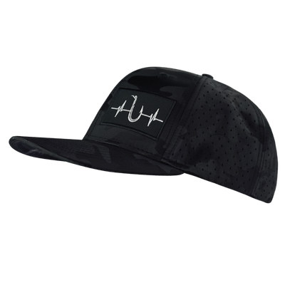 Fishing - 6 Panel - Black Camo - Laser Mesh (Unisex)