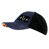 Fishing - 6 Panel - Shallow Fit - Pony Tail - Soft Navy Camo / Black - Laser Mesh (Unisex)