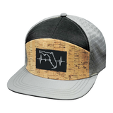 Florida - 7 Panel - Cork - Gray / Charcoal - Jersey Mesh (Unisex)