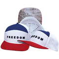 FREEDOM Hat - Flat Bill - Dark Red / White / Navy