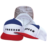 FREEDOM Hat - Flat Bill - Dark Red / White / Navy