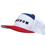 FREEDOM Hat - Flat Bill - Dark Red / White / Navy