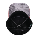 FREEDOM Hat - Flat Bill - Dark Red / White / Navy / Black - Laser Mesh