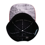FREEDOM Hat - Flat Bill - Dark Red / Navy / White / Black - Laser Mesh