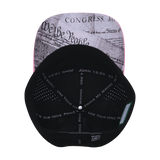 FREEDOM Hat - Flat Bill - Light Pink / White / Blue / Black - Laser Mesh