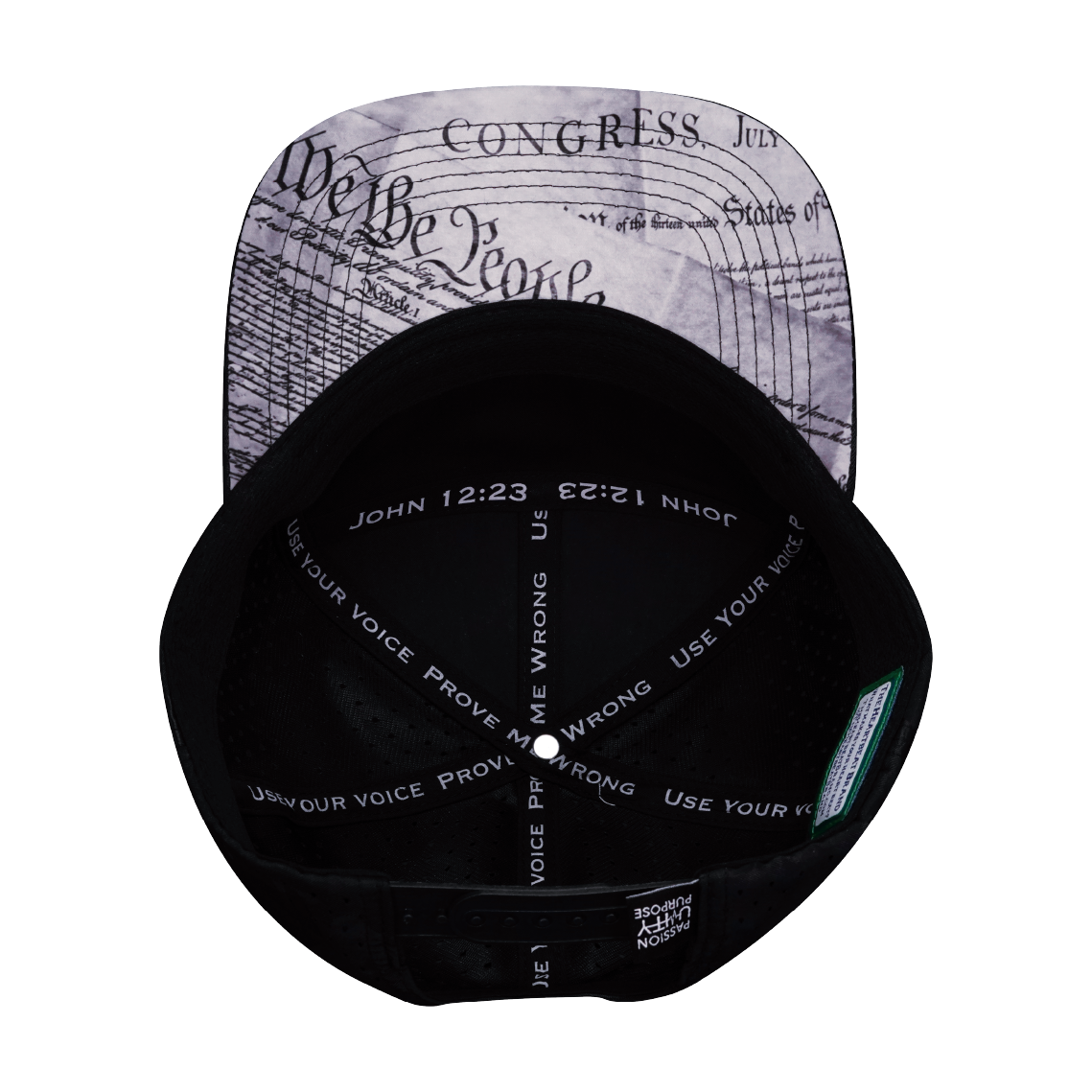 FREEDOM Hat - Flat Bill - Black Camo - Laser Mesh
