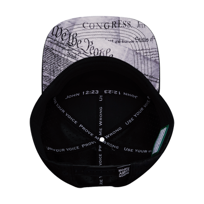 FREEDOM Hat - Flat Bill - Black Camo - Laser Mesh