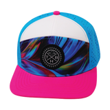 THB - 7 Panel - Feather Glow - Neon Pink / White / Neon Blue (Unisex)