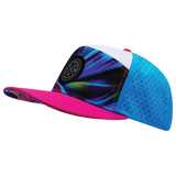 THB - 7 Panel - Feather Glow - Neon Pink / White / Neon Blue - Laser Mesh (Unisex)