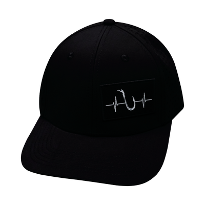 Fishing - 6 Panel - Black - Laser Mesh (Unisex)