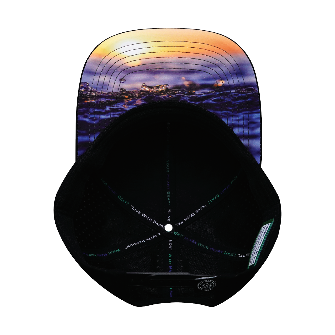 Fishing - 6 Panel - Black - Laser Mesh (Unisex)