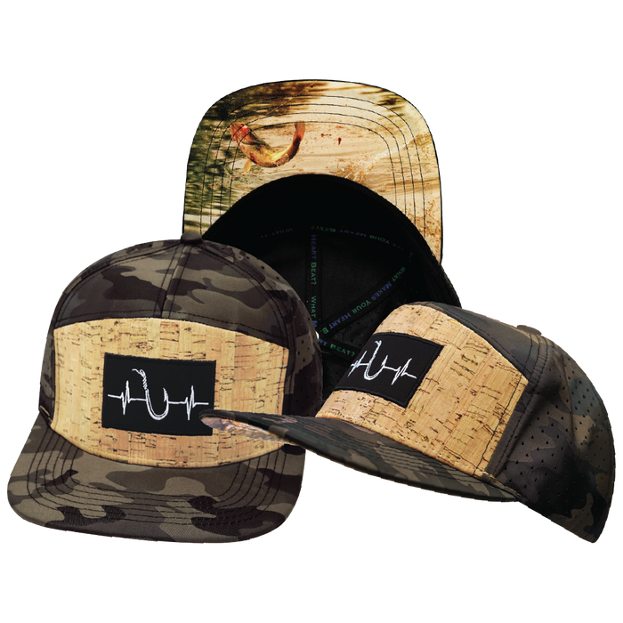 Fishing - 7 Panel - Cork - Tan Camo - Laser Mesh (Unisex)