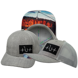 Fishing - 6 Panel - Heather Gray / Gray - Trucker Mesh (Unisex)