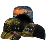Fishing - 6 Panel - Tan Tree Camo / Black - Laser Mesh (Unisex)