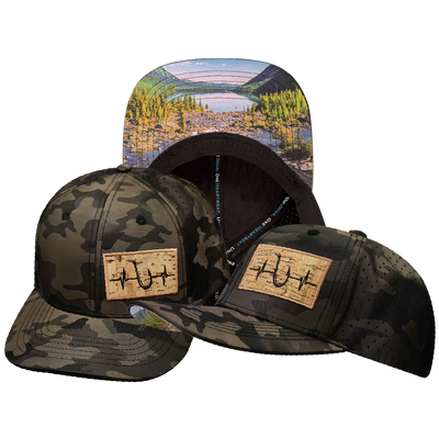 Fishing - 6 Panel - Tan Camo - Laser Mesh (Unisex)