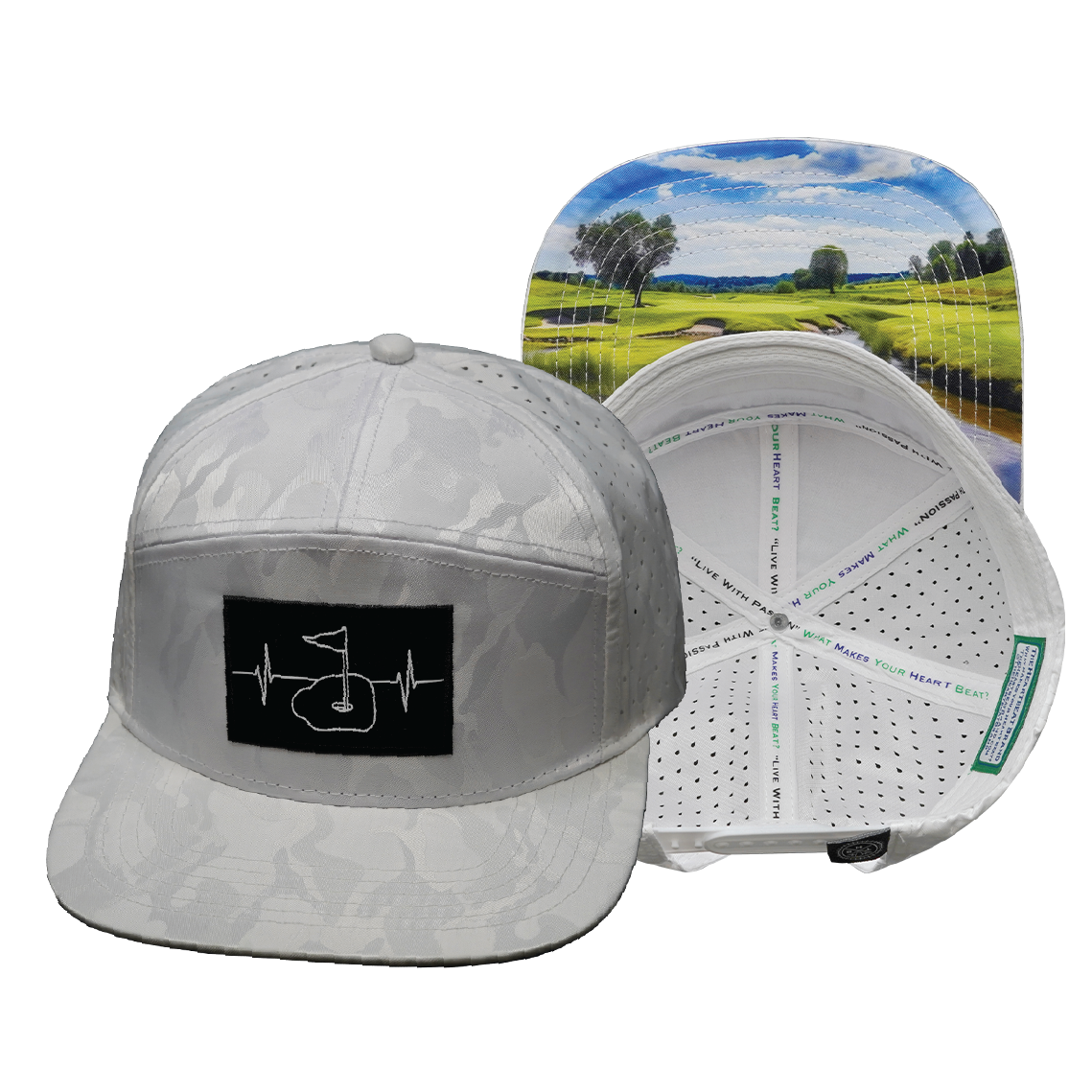 Golf - 7 Panel - White Camo (Unisex)